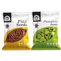 Wonderland Foods 300g (150g X 2) Healthy Raw (Unroasted) Flax &amp; Pumpkin Seeds Combo Pack Pouch