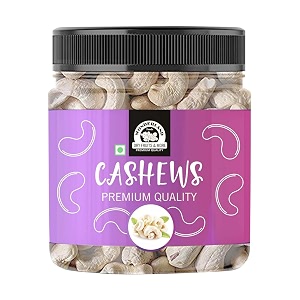 wonderland foods device 200 gram whole raw cashew kaju w320-grade jar