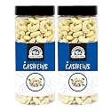 Wonderland Foods 900g (450g X 2) Whole Raw Cashew (Kaju) W320-Grade Jar
