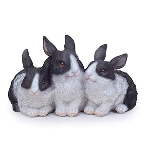 wonderland three joint rabbit statue decoration statue 104x59x59 inch multicolour