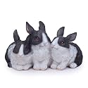 Wonderland Three Joint Rabbit Statue |Decoration Statue, 10.4X5.9X5.9 Inch| Multicolour|