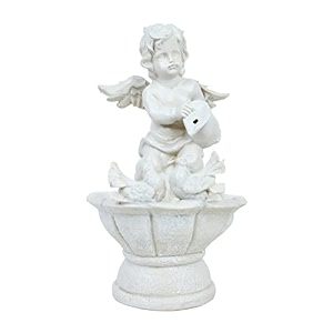 wonderland polyresin angel fountain with motor and circulating water waterfall water fall fountains statue angels luck gift