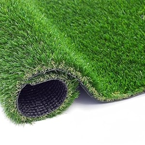 artificial green grass carpet for balcony 15x4 ft 45mm realistic grass mat indoor outdoor garden rug with drainage holes