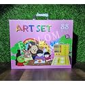 128 Pieces Art Set Portable Drawing Painting Art Supplies Gifts For Kids Girls Boys Teens Adults 6-8-9-12 Coloring Art Kit Gift Case: Crayons, Oil Pastels,Colored Pencils, Watercolors Case (pink)
