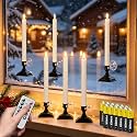 Wondise Window Candles with Sensor Dusk to Dawn Remote