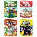 WONDRBOX Jigsaw Puzzle for Kids for Age 5 6 7 Years Boys and Girls | 60 Pieces | Size 15X10 Inches (Space + Carnival)