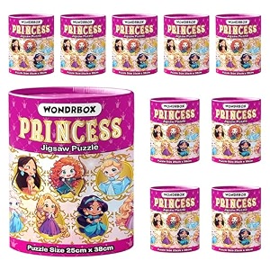 wondrbox jigsaw puzzle for kids for age 5 6 7 years boys and girls  60 pieces  size 15x10 inches princess 12