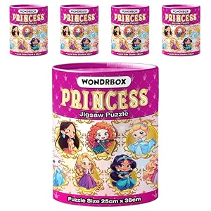 wondrbox jigsaw puzzle for kids for age 5 6 7 years boys and girls  60 pieces  size 15x10 inches princess-6