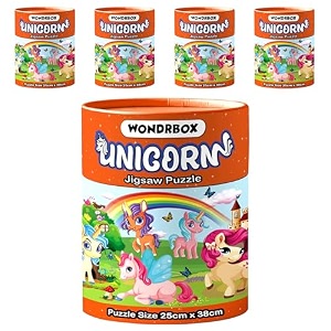 wondrbox jigsaw puzzle for kids for age 5 6 7 years boys and girls  60 pieces  size 15x10 inches unicorn 5