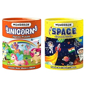 wondrbox jigsaw puzzle for kids for age 5 6 7 years boys and girls  60 pieces  size 15x10 inches unicornspace