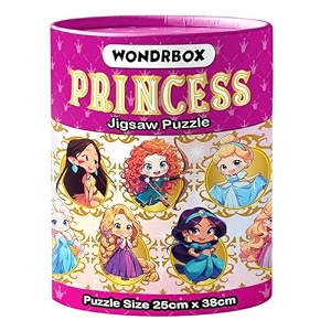 wondrbox jigsaw puzzle for kids for age 5 6 7 years boys and girls  60 pieces  size 15x10 inches princess