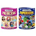 WONDRBOX Jigsaw Puzzle for Kids for Age 5 6 7 Years Boys and Girls | 60 Pieces | Size 15X10 Inches (Princess+Superhero)