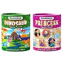WONDRBOX Jigsaw Puzzle for Kids for Age 5 6 7 Years Boys and Girls | 60 Pieces | Size 15X10 Inches (Dino+Princess)