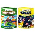 WONDRBOX Jigsaw Puzzle for Kids for Age 5 6 7 Years Boys and Girls | 60 Pieces | Size 15X10 Inches (Dino+Space)