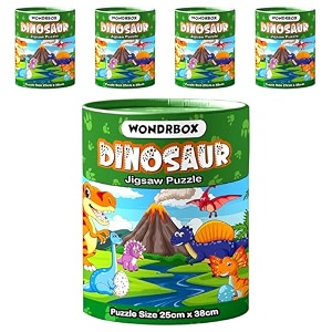wondrbox jigsaw puzzle for kids for age 5 6 7 years boys and girls  60 pieces  size 15x10 inches dinosaur 5