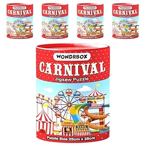 wondrbox jigsaw puzzle for kids for age 5 6 7 years boys and girls  60 pieces  size 15x10 inches carnival 5