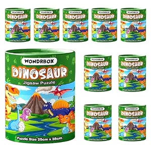 wondrbox jigsaw puzzle for kids for age 5 6 7 years boys and girls  60 pieces  size 15x10 inches dinosaur 10
