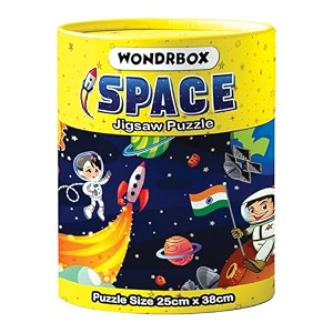 wondrbox space jigsaw puzzles for kids age 5 years and up  60 pieces  size 15x10 inch  best birthday gift for kids