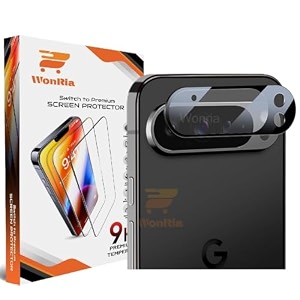 wonria back camera lens protector for google pixel 9 pro xl 5g  with sensor hole camera glass protector guard 3d premium - black
