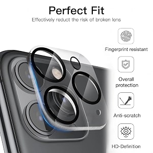 wonria back camera lens protector for iphone 16 pro  iphone 16 pro max 5g ultra thin hd clear  3d premium  case friendly camera glass guard pack of 1