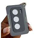 WonRia Back Camera Lens Protector for Reno 12 / Reno 12 Pro 5G Camera Glass Protector Guard [3D Premium] - Black