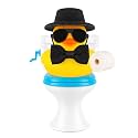 wonuu Gentleman Toilet Rubber Duck, Car Dashboard Decor with Bow Ties