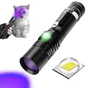 Wood's Lamp pet cat,5W 365nm cat Ringworm Detector Woods Black light FlashlightDoctor Pet Urine Detector,for Analyzing Skin Dog Cat Care Urine test