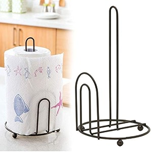 wood art store metal black tissue roll paper holderpaper towel holder for home paper roll dispenser for bathroom and dining table u shape