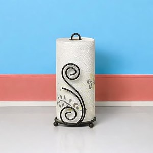 wood art store metal black tissue roll paper holderpaper towel holder for home paper roll dispenser for bathroom and dining table ss shape