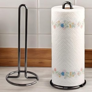 wood art store metal black tissue roll paper holderpaper towel holder for home paper roll dispenser for bathroom and dining table round cut