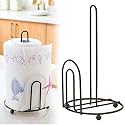 WOOD ART STORE Metal Black Tissue Roll Paper Holder/Paper Towel Holder for Home, Paper Roll Dispenser for Bathroom and Dining Table (U Shape)