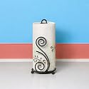 WOOD ART STORE Metal Black Tissue Roll Paper Holder/Paper Towel Holder for Home, Paper Roll Dispenser for Bathroom and Dining Table (SS Shape)