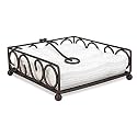 WOOD ART STORE Napkin Holders for Tables, Tissue Dispenser Organizer for Dinner Tables, Office, Bathroom (Squre Black)