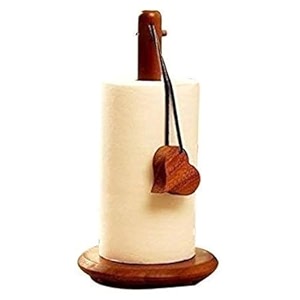 wood art store wooden kitchen storage paper stand holder paper towel holder stand-up kitchen tissue stand roll contemporary paper towel holder brown