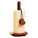 Wood Art Store Wooden Kitchen Storage Paper Stand Holder Paper Towel Holder Stand-up Kitchen Tissue Stand Roll Contemporary Paper Towel Holder (Brown)