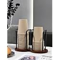 Wood Bathroom Cup Holder (Under 3.35in Diameter),Disposable Cup Dispenser
