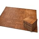 yorten Wood Flooring Natural Solid Deck Tiles Wood Flooring Interlocking Parquet Flooring for Balcony Bathroom Backyard Indoor and Outdoor Garden Balcony Poolside 12 x 12 Inch (10)