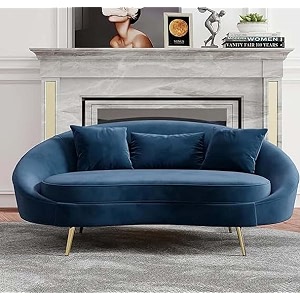 modern 3 seater sofa comfortable or classified designe for living room bedroom or office orange blue wood