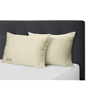 woodwhite height adjustable microfiber pillow set of 2 for sleeping in 61 x 41 x 5 cm with invisible zipper medium firm support bed pillow fluffy amp breathable pillow for comfortable sleep white