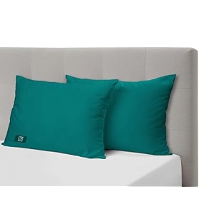the wood white microfiber soft pillows set of 2 sleep well in soft to medium firm of 16 x 24 inches or 41 x 61 cm - teal
