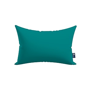 the wood white microfiber teal soft pillows set of 1 16 x 24 inches