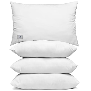 woodwhite height adjustable white gusset pillow set of 2 in 41 x 61 cm with extra plush microfibre filling