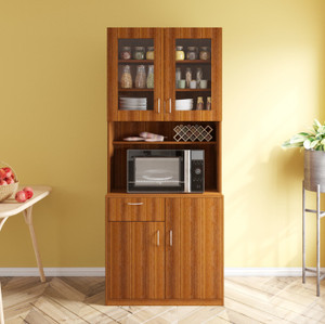 woodbuzz engineered wood crockery cabinet