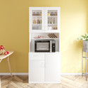 Woodbuzz Engineered Wood Crockery Cabinet