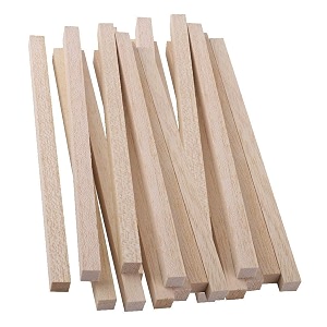woodcraft original 20 pieces wood art craft wooden sticks pieces dowels pole rods sweet trees wood stick 30cm x 1cmthickness