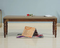 Woodefly Sheesham Wood 3 Seater Bench for Dining Room/Indoor/Balcony Solid Wood 3 Seater