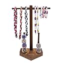 Wooden Baseball or Softball Drip Necklace Organizer Holder, Ring Holder