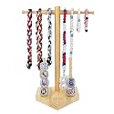 Wooden Baseball or Softball Drip Necklace Organizer Holder,Gift (Natural)