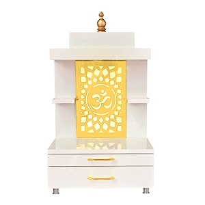 Wooden Beautiful Temple with Led Light Already