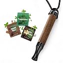 Wooden Breathing Necklace for Anxiety & Stress Relief (Black)